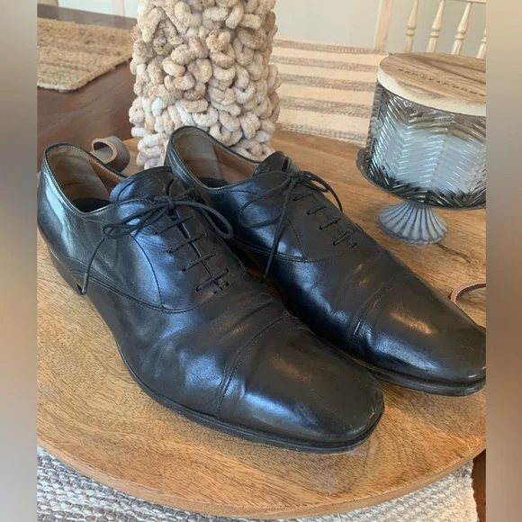 Prada | Shoes | Authentic Prada Black Oxford Lace Up Shoes  display picture 3